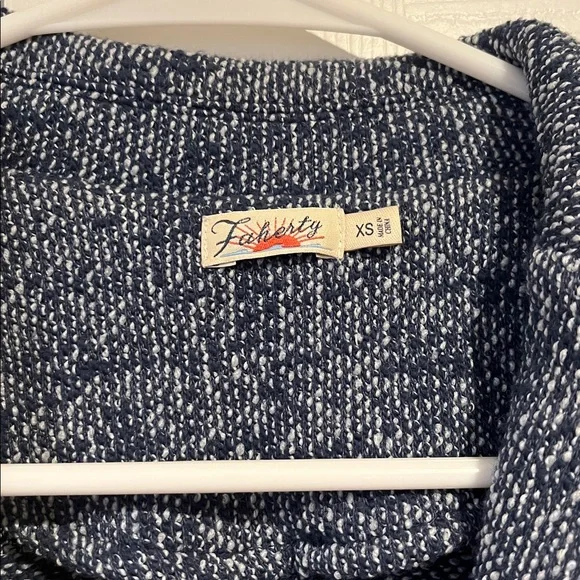 Faherty Navy Knit Blazer - Ladies XS - Picture 2 of 5